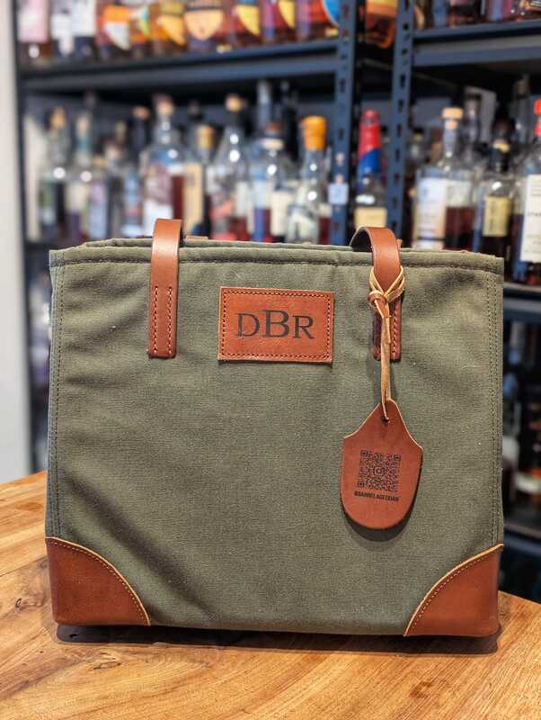 Swag Bag — Canvas-Tasche mit Lederverstärkung für sechs Flaschen