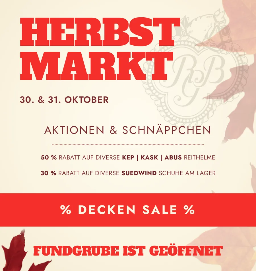 Herbstmarkt am 30. und 31. Oktober